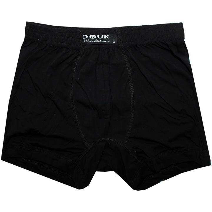 شورت باکسر مشکی پنبه ای مردانه سایز L دوک